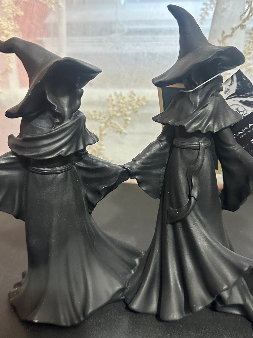 Tahari Halloween black ghost witches decor - Picture 2 of 4